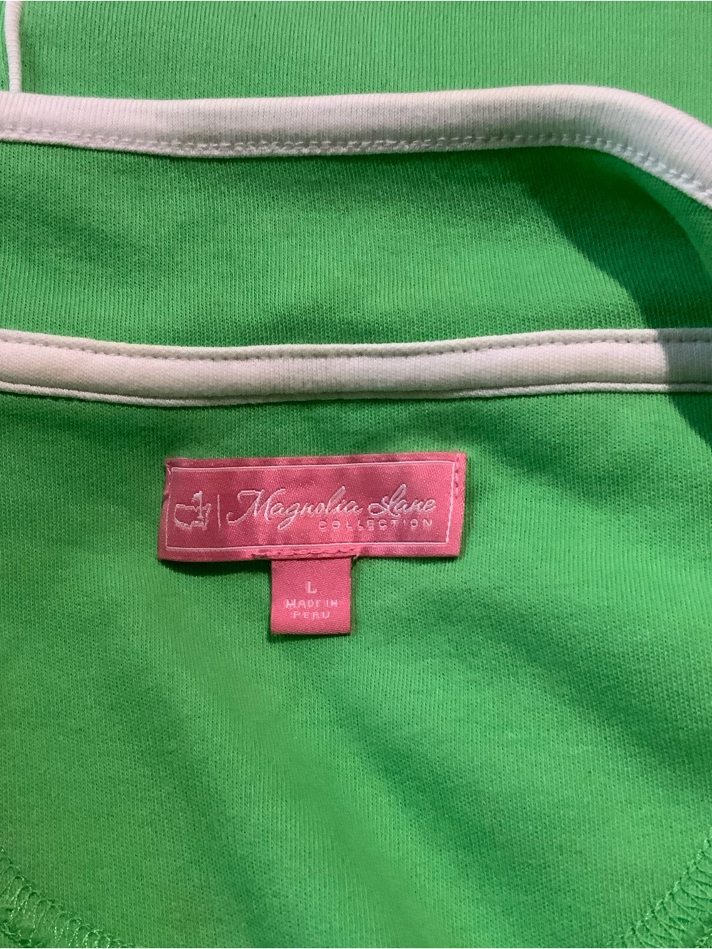 Magnolia Lane Official MASTERS TOURNAMENT Lime Green Full-Zip Bomber Jacket - Picture 3 of 4